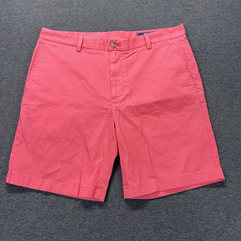 Vineyard Vines Breaker Shorts Mens Size 36x9 Chino Pink Stretch Preppy Resort